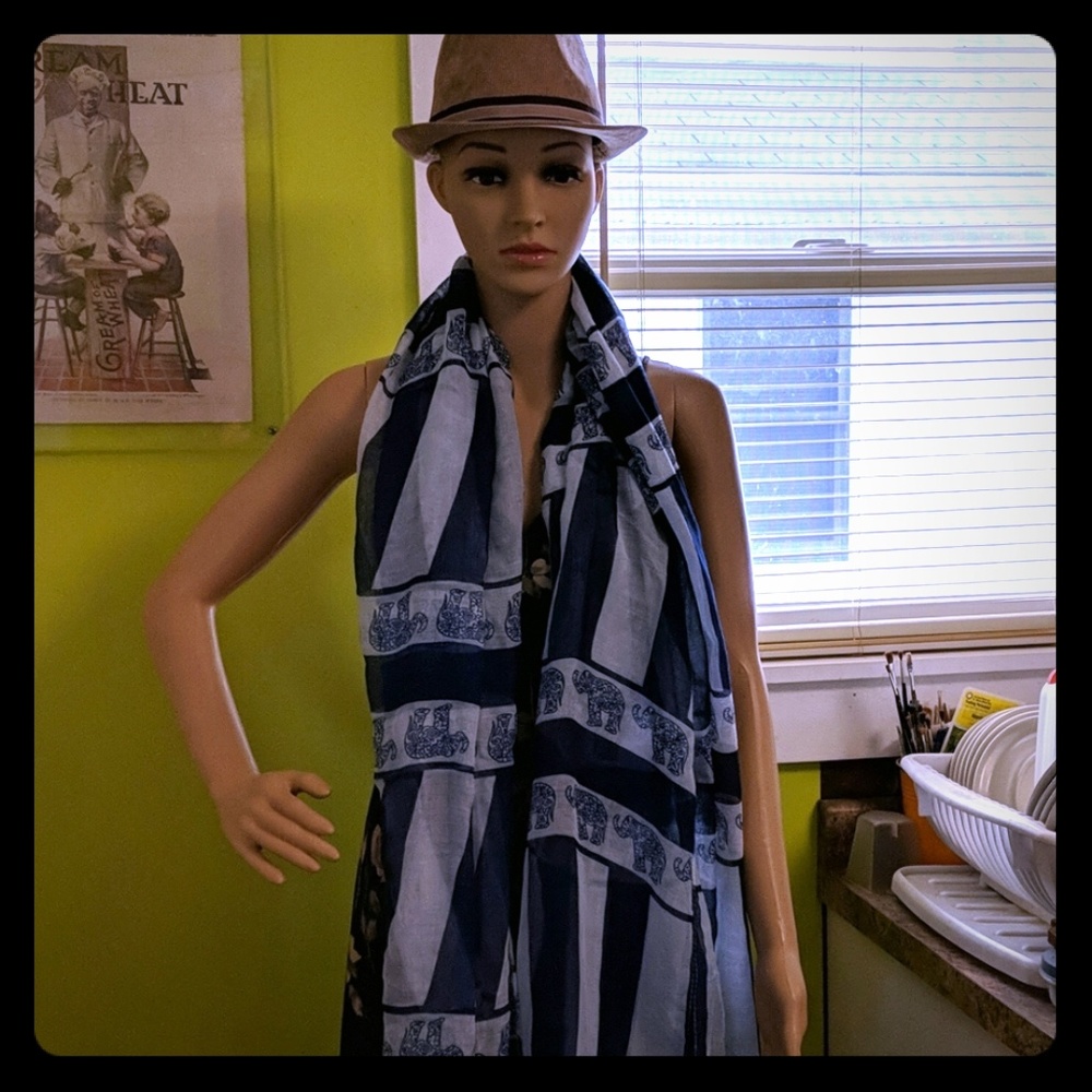 Sheer Elephant Scarf
